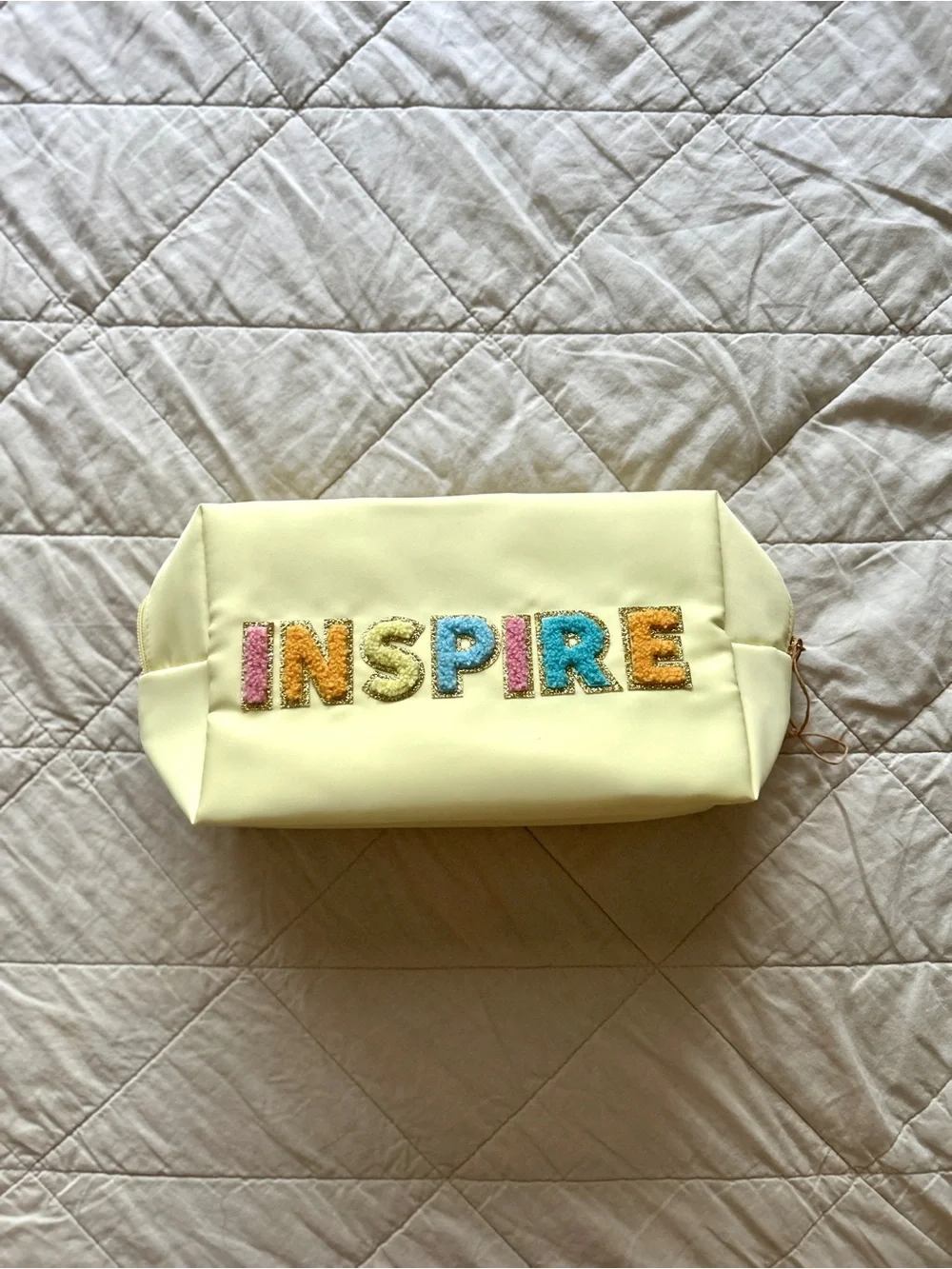 INSPIRE Cream Cosmetic Pouch